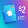 گیفت کارت ۲ دلاری اپل ایتونز آمریکا