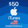گیفت کارت 50 دلاری اپل ایتونز آمریکا