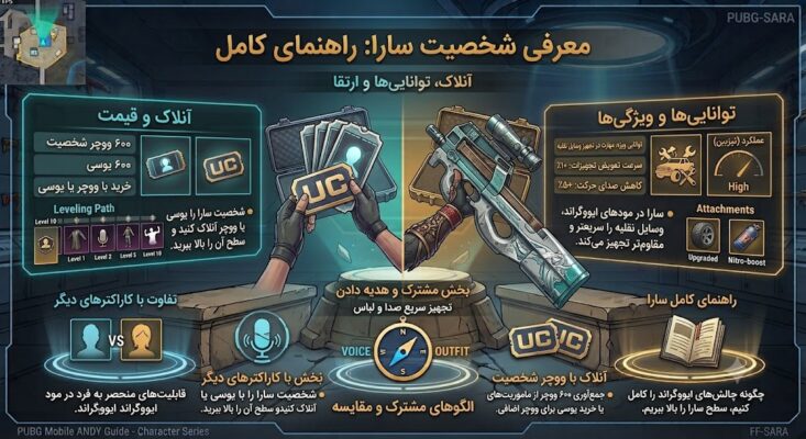 آشنایی با شخصیت سارا در پابجی موبایل
