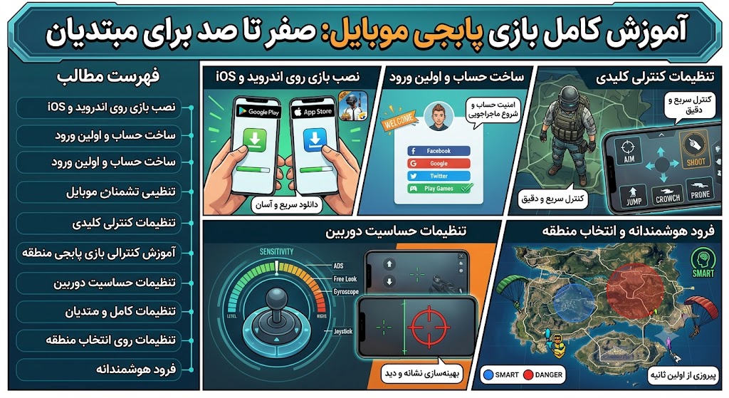 آموزش بازی پابجی موبایل: صفر تا صد برای مبتدیان